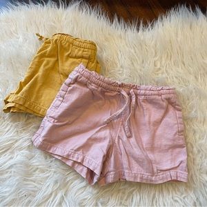 Linen Shorts; set of 2